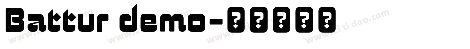 Battur demo字体转换